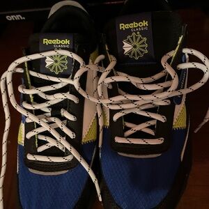 Reebok Classic Blue and Black Sneakers